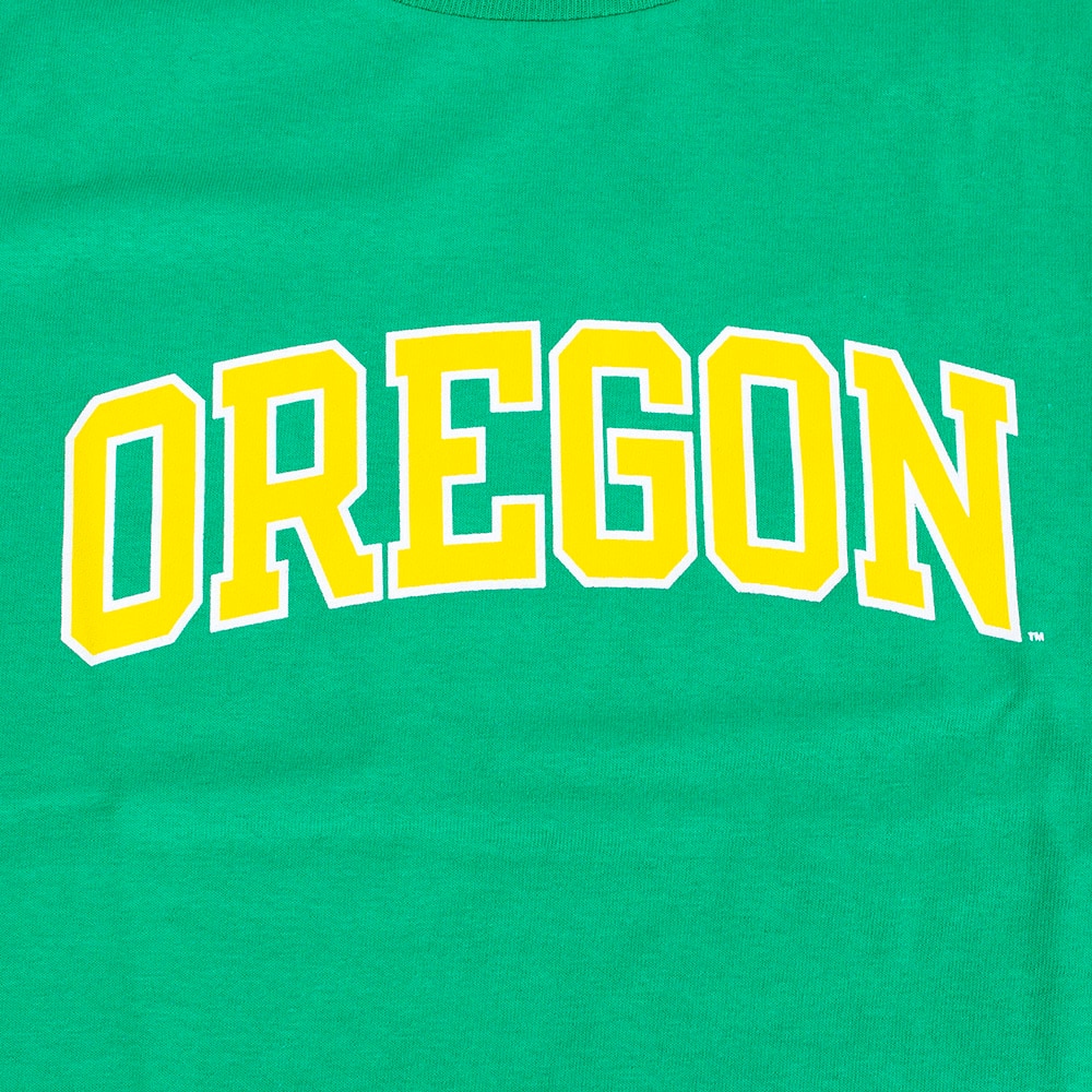 Arched Oregon, Champion, Green, Crew Neck, Cotton, Kids, Youth, T-Shirt, 964354